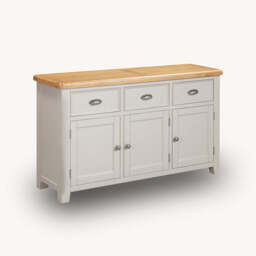 Medway Oak 3 Door Sideboard, Grey