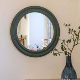 Melbourne Small Round Wall Mirror, Green