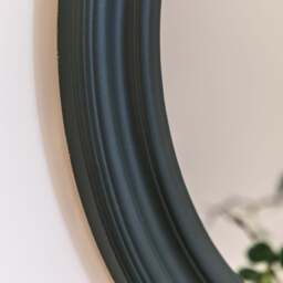 Melbourne Small Round Wall Mirror, Green - thumbnail 3