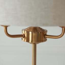 Leif 3lt Table Lamp, Beige - thumbnail 2
