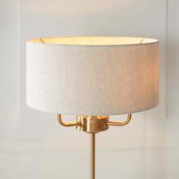 Leif 3lt Table Lamp, Beige - thumbnail 4