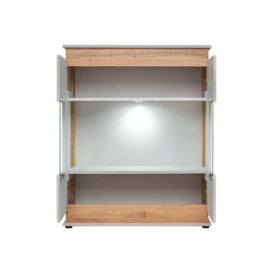 Berlin Display Cabinet 90cm - Grey Matt 90cm - thumbnail 2