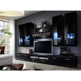 "Lyra Entertainment Unit For TVs Up To 60"" - Black Gloss 300cm"