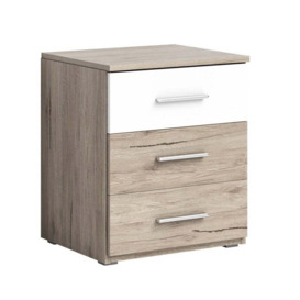 Beta Bedside Cabinet 46cm [Oak San Remo] - Oak San Remo 46cm - thumbnail 2