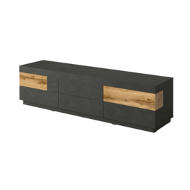 Silke 40 TV Cabinet 206cm - Matera / Wotan Oak 206cm - thumbnail 1