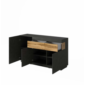 Silke 43 Sideboard Cabinet 150cm - 150cm Matera / Wotan Oak - thumbnail 2