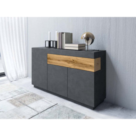 Silke 43 Sideboard Cabinet 150cm - 150cm Matera / Wotan Oak - thumbnail 3