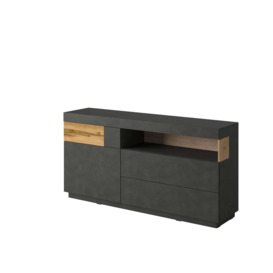 Silke 47 Sideboard Cabinet 169cm - Matera / Wotan Oak 169cm - thumbnail 1
