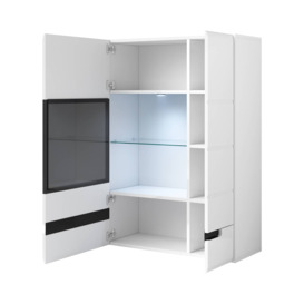 Hektor 12 Wall Hung Cabinet 90cm - White Gloss 90cm - thumbnail 2