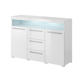 India 26 Sideboard Cabinet 132cm - 132cm White