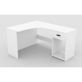 Corner Desk 155cm - White 155cm - thumbnail 3