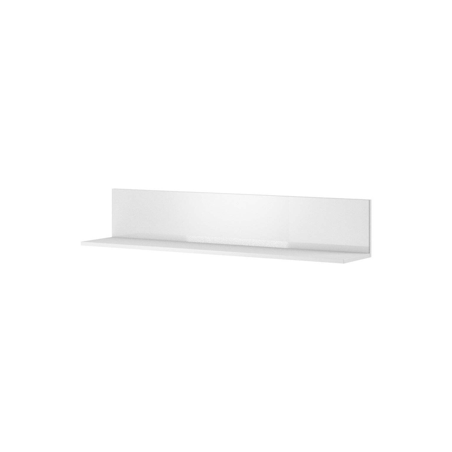 Helio 01 Wall Shelf 120cm - White Glass 120cm - image 1
