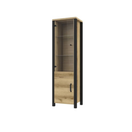 Olin 05 Tall Display Cabinet 56cm - Appenzeller Fichte Oak 56cm - thumbnail 2