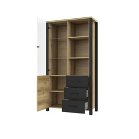 Olin 13 Display Cabinet 101cm - 101cm Appenzeller Fichte Oak - thumbnail 3