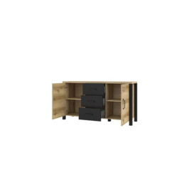 Olin 26 Sideboard Cabinet 147cm - 147cm Appenzeller Fichte Oak - thumbnail 3