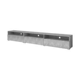 Baros 40 TV Cabinet 270cm - Concrete Grey 270cm - thumbnail 1