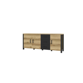 Olin 47 Sideboard Cabinet 192cm - 192cm Oak Okapi - thumbnail 2