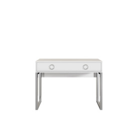 Milla Desk with Drawer 110cm - Black Gloss 110cm - thumbnail 3