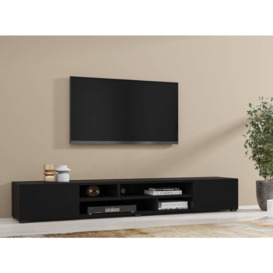 Coby 40 TV Cabinet 209cm - Black 209cm - thumbnail 1