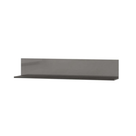 Helio 01 Wall Shelf 120cm - Grey Glass 120cm - thumbnail 1