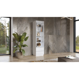 Helio 05 Tall Display Cabinet 50cm - Grey Glass 50cm - thumbnail 2