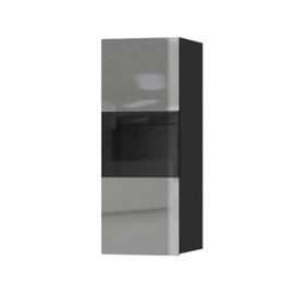 Helio 07 Wall Cabinet 35cm - Grey Glass 35cm - thumbnail 1