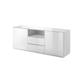 Helio 25 Sideboard Cabinet 180cm - Grey Glass 180cm - thumbnail 2
