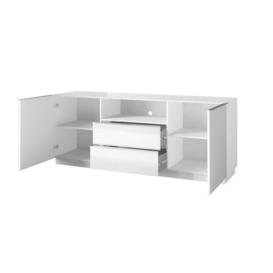 Helio 25 Sideboard Cabinet 180cm - Grey Glass 180cm - thumbnail 3