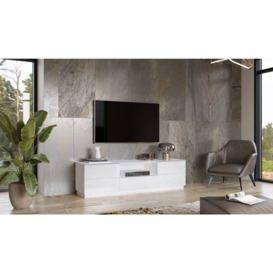 Helio 40 TV Cabinet 180cm - Grey Glass 180cm - thumbnail 2