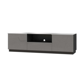 Helio 40 TV Cabinet 180cm - Grey Glass 180cm - thumbnail 1