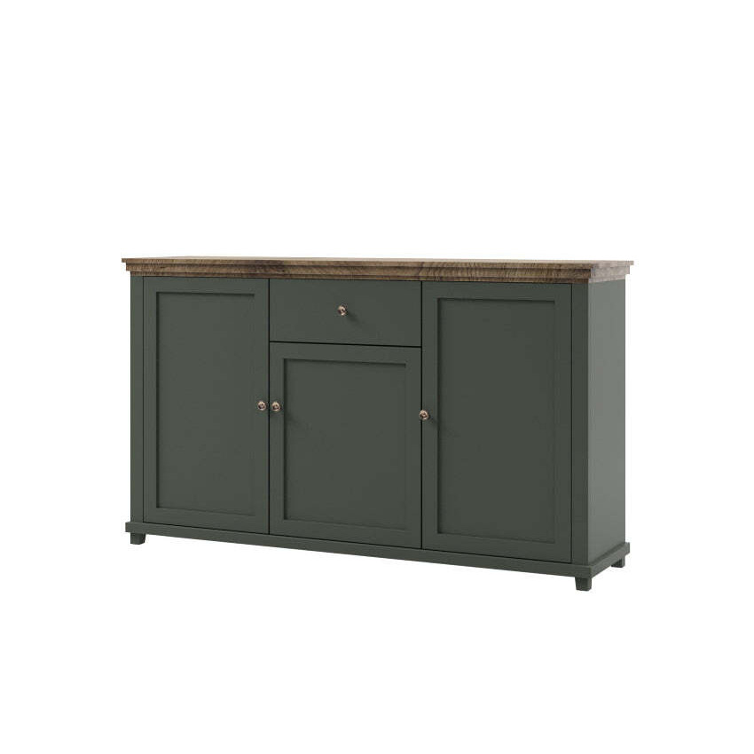 Evora 47 Sideboard Cabinet 160cm - 160cm Oak Lefkas - image 1