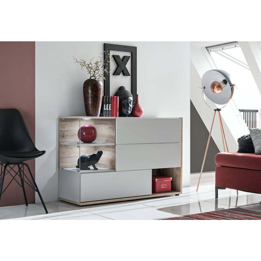 Silk Sideboard Cabinet - Pearl Grey 120cm - image 1