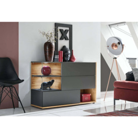 Silk Sideboard Cabinet - Pearl Grey 120cm - thumbnail 2