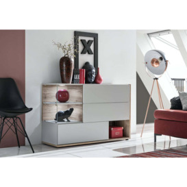 Silk Sideboard Cabinet - Pearl Grey 120cm - thumbnail 1