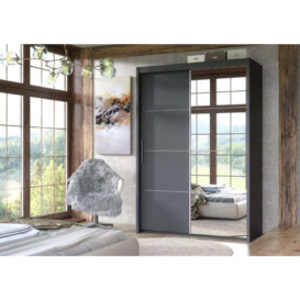 Inova Sliding Door Wardrobe 150cm - Graphite 150cm