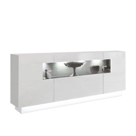 Sensis 84 Display Sideboard Cabinet - White Gloss 160cm - thumbnail 2