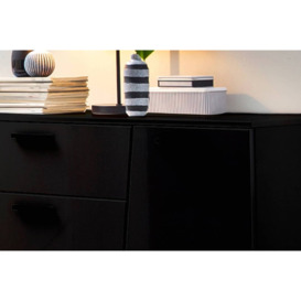 Emira 84 Sideboard Cabinet 160cm - Black 160cm - thumbnail 3