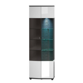 Isla 12 Display Cabinet 70cm - White 70cm