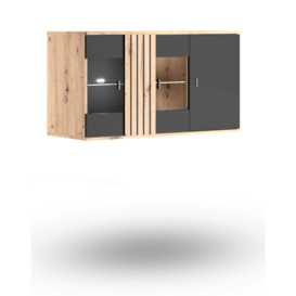 Solea 60 Floating Display Cabinet 110cm - Oak Artisan 110cm - thumbnail 1