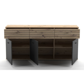 Solea 84 Sideboard Cabinet 168cm - Oak Artisan 168cm - thumbnail 2
