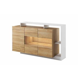 Alva Display Sideboard Cabinet 155cm - Oak Golden 155cm - thumbnail 2