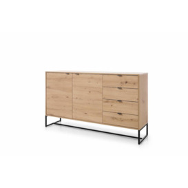 Amber Large Sideboard Cabinet 153cm - Oak Artisan 153cm - thumbnail 1