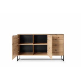 Amber Large Sideboard Cabinet 153cm - Oak Artisan 153cm - thumbnail 2