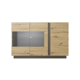Arco Display Cabinet 139cm - White 138cm - thumbnail 3