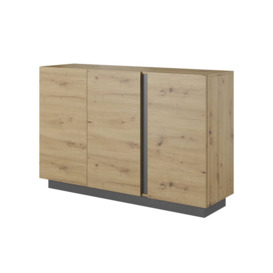 Arco Sideboard Cabinet 139cm - White 138cm - thumbnail 1
