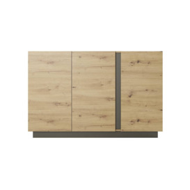 Arco Sideboard Cabinet 139cm - White 138cm - thumbnail 3