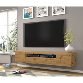 Aura TV Cabinet 200cm - Oak Artisan 200cm - thumbnail 3