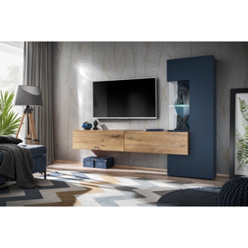 "Marino Entertainment Unit For TVs Up To 58"" - Navy 210cm"