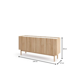 Boho Sideboard Cabinet 144cm - Oak Riviera 144cm - thumbnail 2
