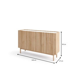 Boho Sideboard Cabinet 144cm - Oak Riviera 144cm - thumbnail 2
